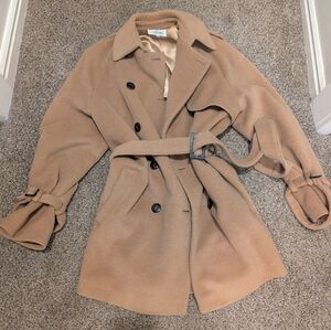 Miss V Valentino Camel coat Size 10
